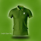 Zipper Polo Shirt - Premium Quality - FitRobe