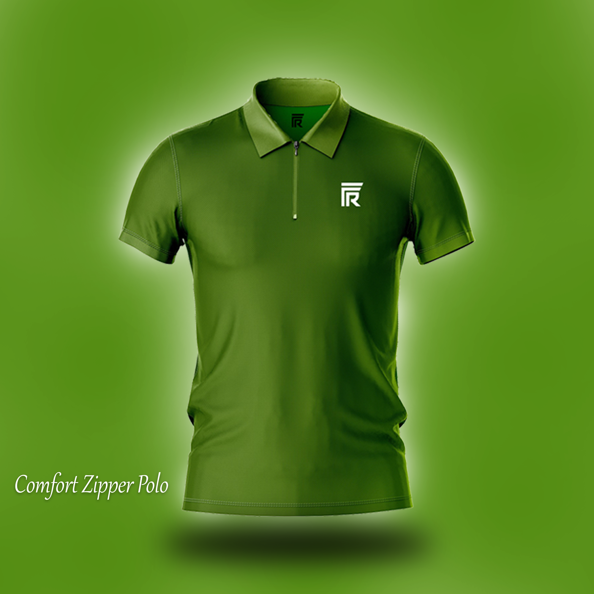 Zipper Polo Shirt - Premium Quality - FitRobe