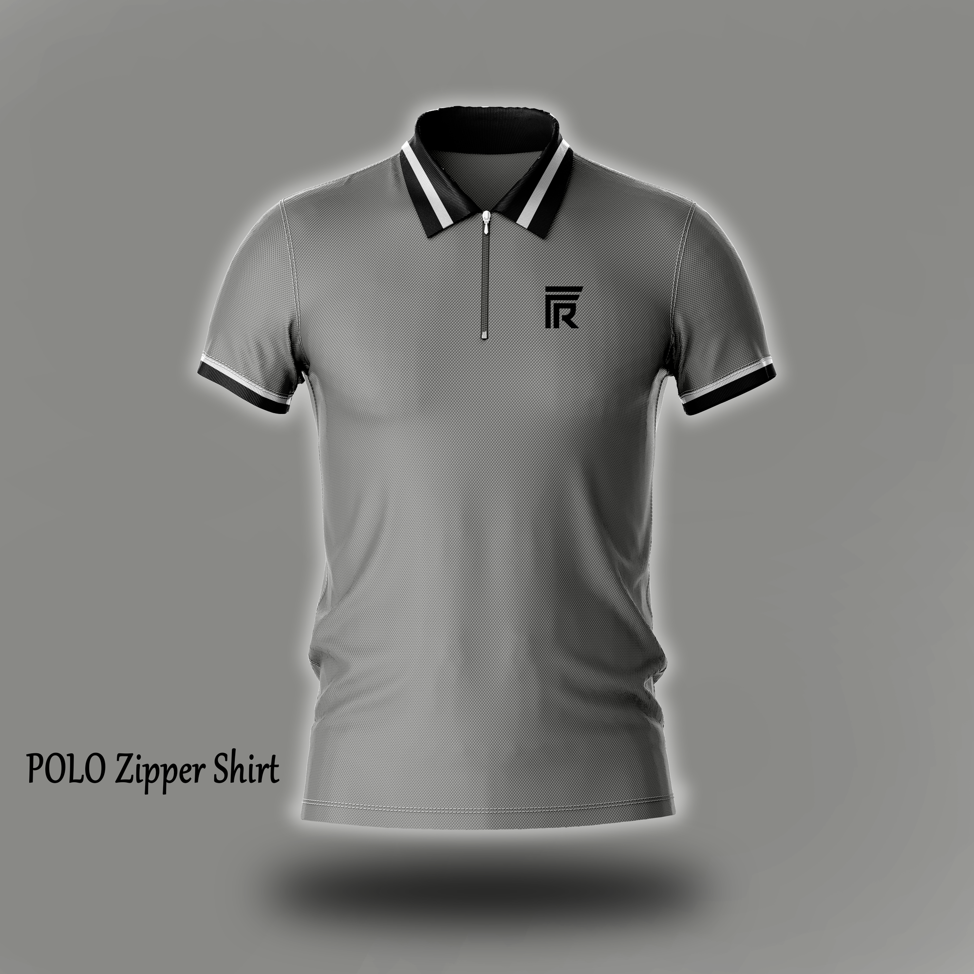 Zipper Polo Shirt - Premium Quality - FitRobe